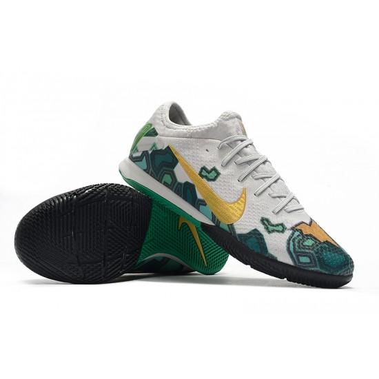 Nike Vapor 13 Pro IC White Green Gold 39-45