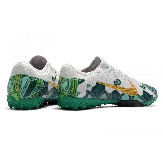 Nike Vapor 13 Pro TF White Green Gold 39-45