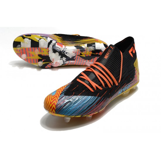 Puma Future 5.1 Netfit FG Black Orange Blue 39-45