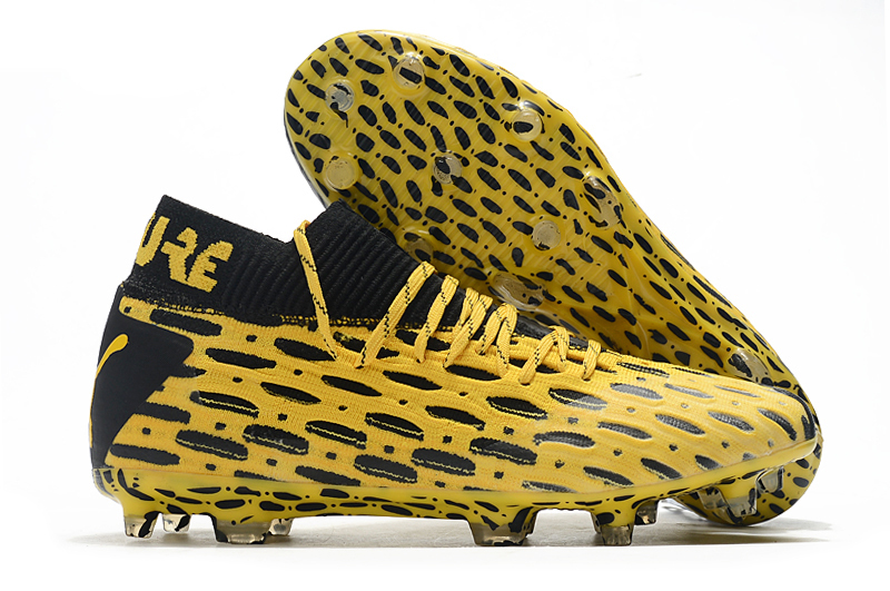 Sale Puma Future 5 1 Netfit Fg Yellow Black 39 45 Soccer Cleats